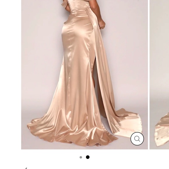 Amelie Off the Shoulder gown - Picture 2 of 4